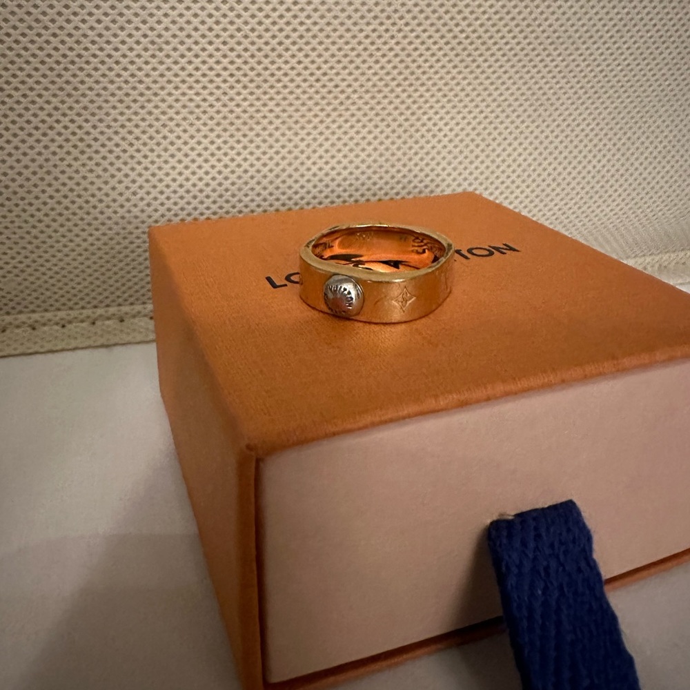 Louis Vuitton Nanogram monogram brass ring💕 - Picture 12 of 14